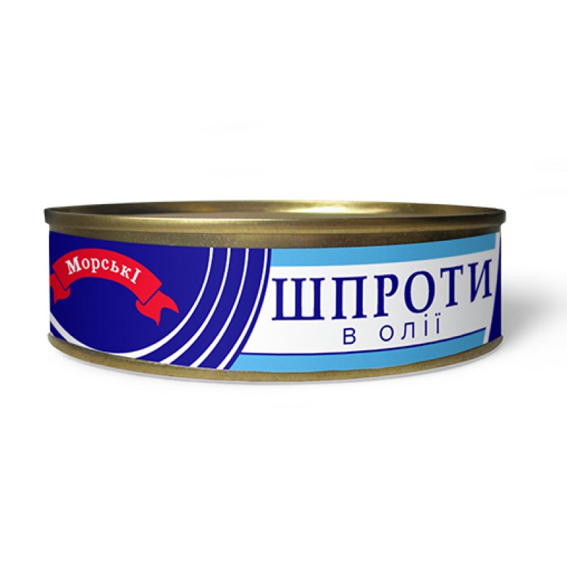 Шпроти в олії б/к ТМ "Морські" ж/б №3 240г.
